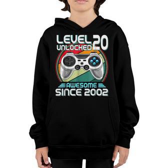20Yr Bday Son Boy Funny Gamer 20Th 20 Years Old Birthday Youth Hoodie - Thegiftio UK