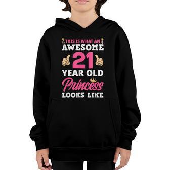 21St Birthday Women Funny 21 Years Old Birthday Girls Graphic Design Printed Casual Daily Basic Youth Hoodie - Thegiftio UK