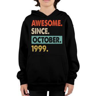 23Rd Birthday Boys 23 Years Old Awesome Since October 1999 Youth Hoodie - Thegiftio UK