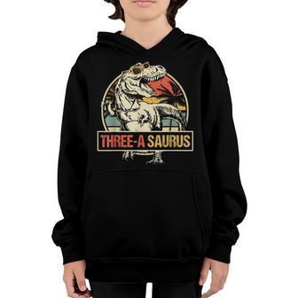 3Rd Birthday Dinosaur 3 Year Old Boys Awesome Since 2020 Youth Hoodie - Thegiftio UK