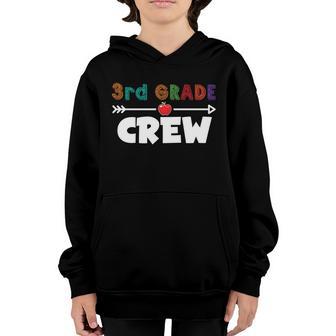 3Rd Grade Crew Teacher School Back To School Graphic Design Printed Casual Daily Basic Youth Hoodie - Thegiftio UK