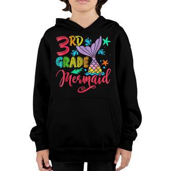 3Rd Grade Mermaid For Mermaid Kids Back To School Youth Hoodie - Thegiftio UK