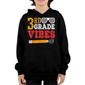 3Rd Grade Vibes Funny 3Rd Grade Back To School Gift Youth Hoodie - Thegiftio UK