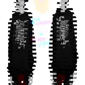 4Th Grade Is My Jam - Vintage 80S Boombox Teacher Student Youth Hoodie - Thegiftio