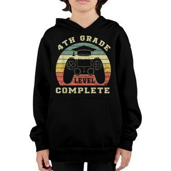 4Th Grade Level Complete Class Of 2022 Graduation Gift Youth Hoodie - Thegiftio UK