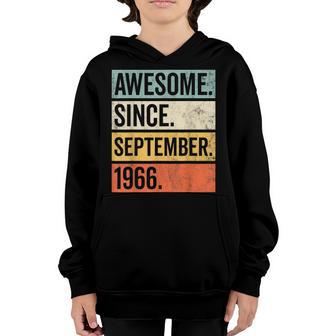 56Th Birthday Gift 56 Year Old Boy Awesome Since September V15 Youth Hoodie - Thegiftio UK