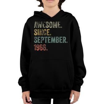 56Th Birthday Gift 56 Year Old Boy Awesome Since September V17 Youth Hoodie - Thegiftio UK