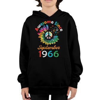 56Th Birthday Gift 56 Year Old Boy Awesome Since September V7 Youth Hoodie - Thegiftio UK
