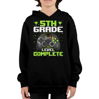 5Th Grade Level Complete Graduation Video Gamer Graduate Youth Hoodie - Thegiftio UK