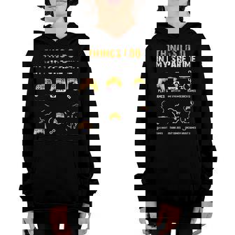 6 Things I Do In My Spare Time Play Funny Video Games Gaming Youth Hoodie - Thegiftio UK
