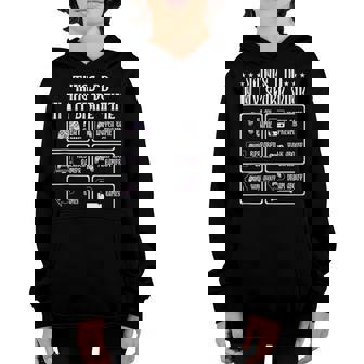 6 Things I Do In My Spare Time Video Games Gaming Youth Hoodie - Thegiftio UK