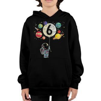 6 Years Old Birthday Boy Gifts Astronaut 6Th Birthday V2 Youth Hoodie - Thegiftio UK