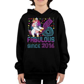 6 Years Old Unicorn Flossing 6Th Birthday Girl Party Kids Youth Hoodie - Thegiftio UK