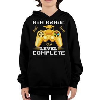 6Th Grade Level Complete Class Of 2022 Gamer Graduation Youth Hoodie - Thegiftio UK