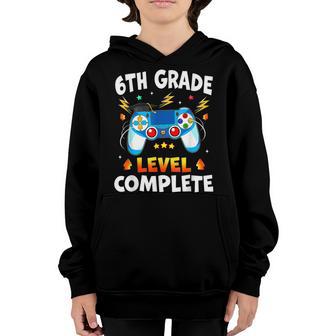 6Th Grade Level Complete School Graduation Boys Video Gamer Youth Hoodie - Thegiftio UK