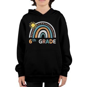 6Th Grade Rainbow Teacher Student Back To School Graphic Design Printed Casual Daily Basic Youth Hoodie - Thegiftio UK