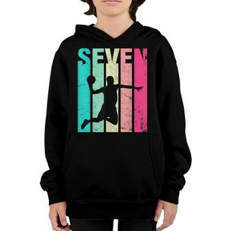 7 Years Old 7Th Birthday Basketball Gift For Boys Party V10 Youth Hoodie - Thegiftio UK