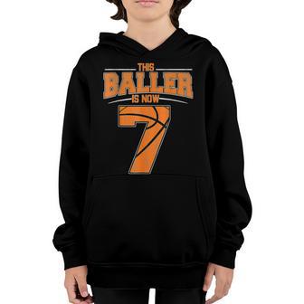 7 Years Old 7Th Birthday Basketball Gift For Boys Party V5 Youth Hoodie - Thegiftio UK