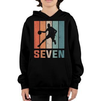 7 Years Old 7Th Birthday Basketball Gift For Boys Party V9 Youth Hoodie - Thegiftio UK