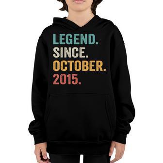 7 Years Old Gift Legend Since October 2015 7Th Birthday Boy V2 Youth Hoodie - Thegiftio UK