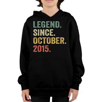 7 Years Old Gifts 7Th Birthday Boy Legend Since October 2015 V3 Youth Hoodie - Thegiftio UK