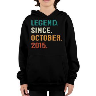7 Years Old Gifts 7Th Birthday Boy Legend Since October 2015 V5 Youth Hoodie - Thegiftio UK