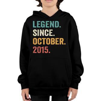 7 Years Old Gifts Legend Since October 2015 7Th Birthday Boy V12 Youth Hoodie - Thegiftio UK