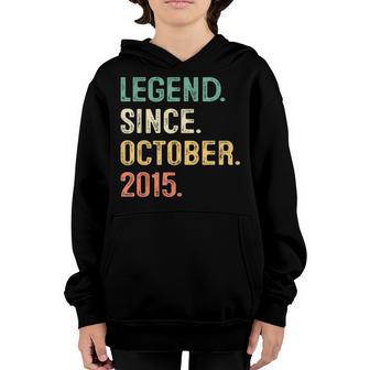 7 Years Old Gifts Legend Since October 2015 7Th Birthday Boy V16 Youth Hoodie - Thegiftio UK