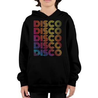 70S 80S Disco Dancing Party Vintage Retro Old-School Outfit Youth Hoodie - Thegiftio UK
