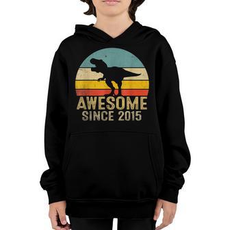 7Th Birthday Dinosaur Party 7 Year Old Boy Awesome 2015 Youth Hoodie - Thegiftio UK