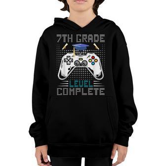 7Th Grade Level Complete Gamer Class Of 2022 Graduation V2 Youth Hoodie - Thegiftio UK