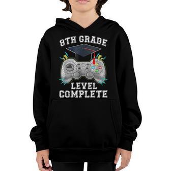 8Th Grade Level Complete Gamer Class Of 2022 Graduation V8 Youth Hoodie - Thegiftio UK