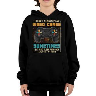 A Day Without Video Games Is Like Funny Video Gamer Gaming Youth Hoodie - Thegiftio UK