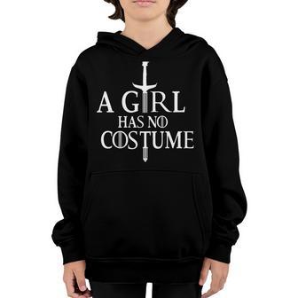 A Girl Has No Costume Graphic Design Printed Casual Daily Basic Youth Hoodie - Thegiftio UK