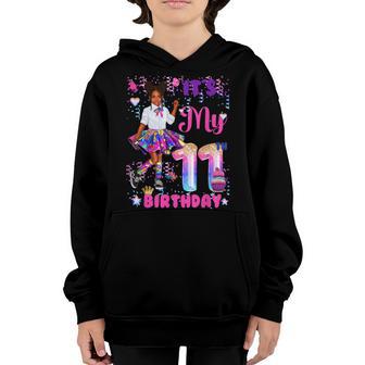 African American Black Girl 11 Year Old Its My 11Th Birthday Youth Hoodie - Thegiftio UK