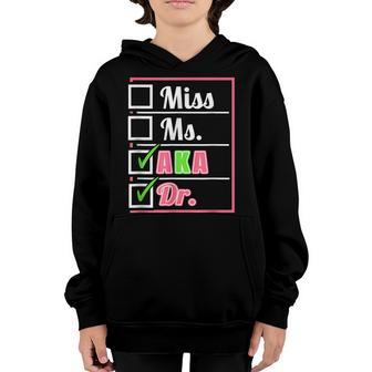 Aka Doctor Medical Worker Appreciation Graduation Youth Hoodie - Thegiftio UK