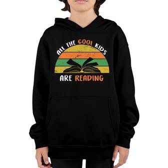 All The Cool Kids Are Reading Graphic Design Printed Casual Daily Basic Youth Hoodie - Thegiftio UK
