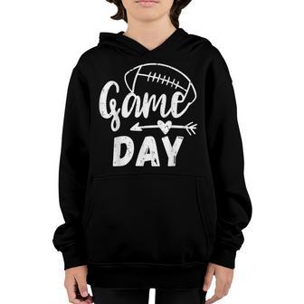 American Football Game Day Retro Vintage Season Football Youth Hoodie - Thegiftio UK