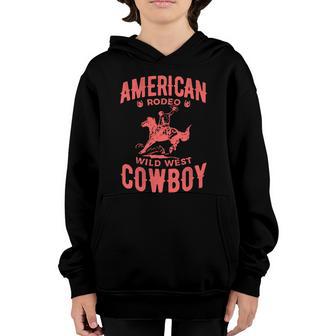 American Rodeo Wild West Cowboy Western Howdy Meaningful Gift Graphic Design Printed Casual Daily Basic Youth Hoodie - Thegiftio UK