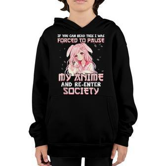 Anime Gift For Nager Girls Anime Lover Anime Watching Fan Youth Hoodie - Thegiftio UK