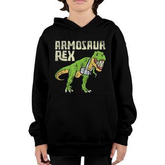 Armosaur Rex Dinosaur Fractured Arms Broken Arm Surgery Boys Youth Hoodie - Thegiftio UK