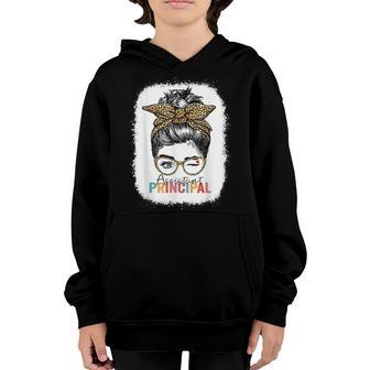 Assistant Principal Messy Bun Job Title School Worker Youth Hoodie - Thegiftio UK