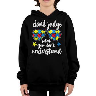 Autism Awareness Glasses Autistic Kids Awareness Children Youth Hoodie - Thegiftio UK