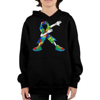 Autism Awareness Kids Boys Toddlers Dabbing Dab Dance Youth Hoodie - Thegiftio UK