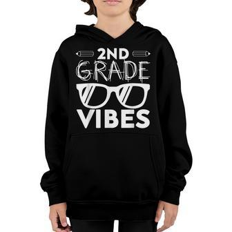 Back To School 2Nd Grade Vibes First Day Teacher Kids Youth Hoodie - Seseable