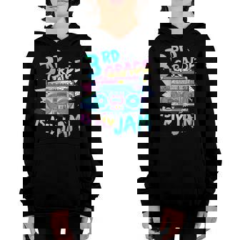 Back To School 3Rd Grade Is My Jam First Day Cool Boombox Youth Hoodie - Thegiftio