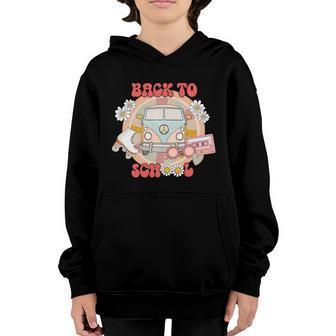 Back To School Boho Car Cute Flower Youth Hoodie - Thegiftio UK