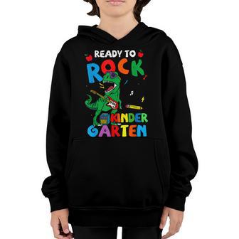 Back To School First Day Ready To Rock Kindergarten Kid Gift Youth Hoodie - Thegiftio UK