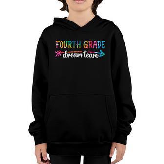 Back To School Fourth Grade Dream Team Students Teachers Graphic Design Printed Casual Daily Basic Youth Hoodie - Thegiftio UK
