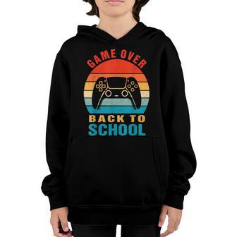 Back To School Funny Game Over Teacher Student Controller Youth Hoodie - Thegiftio UK